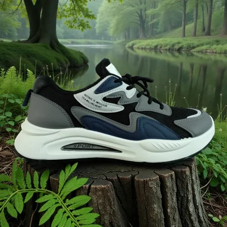 حذاء سبادري لون  أزرق أسود رمادي رمز 2AZRAKASWADRAMADI