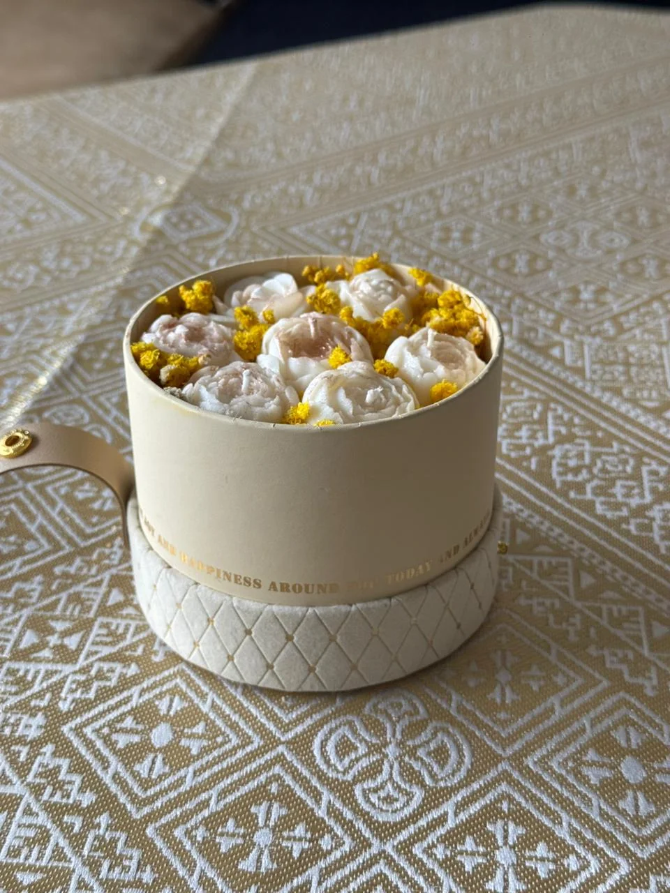 Coffret Box Ronde NUUN — Bouquet de Cire