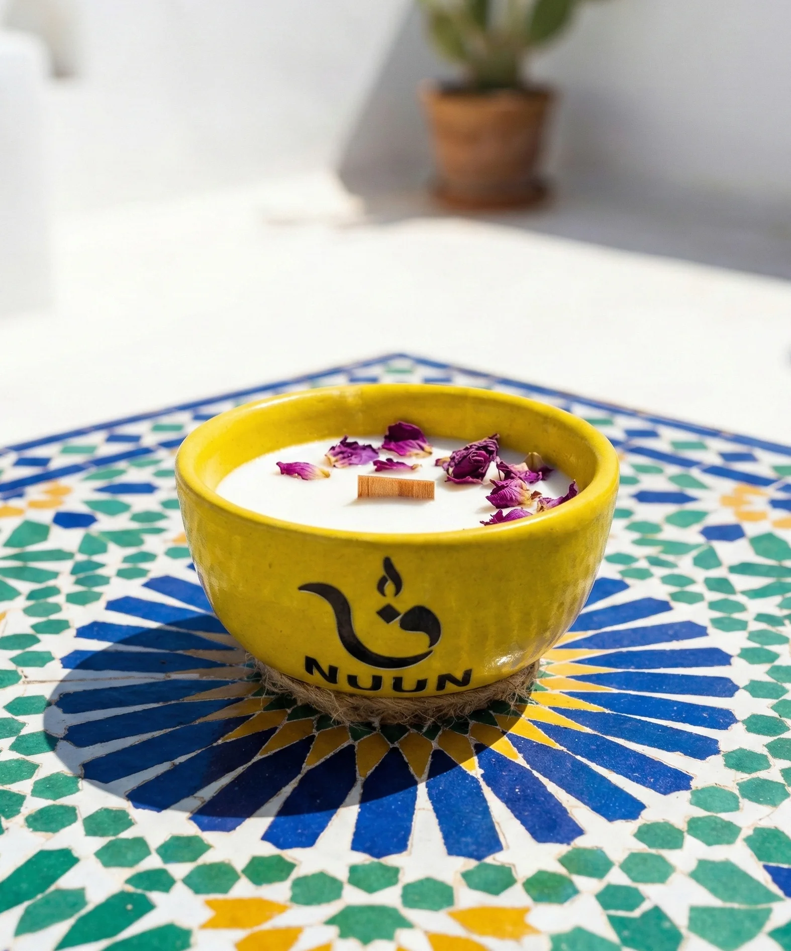 Bol Nomade Jaune – Bougie Massage (Karité)