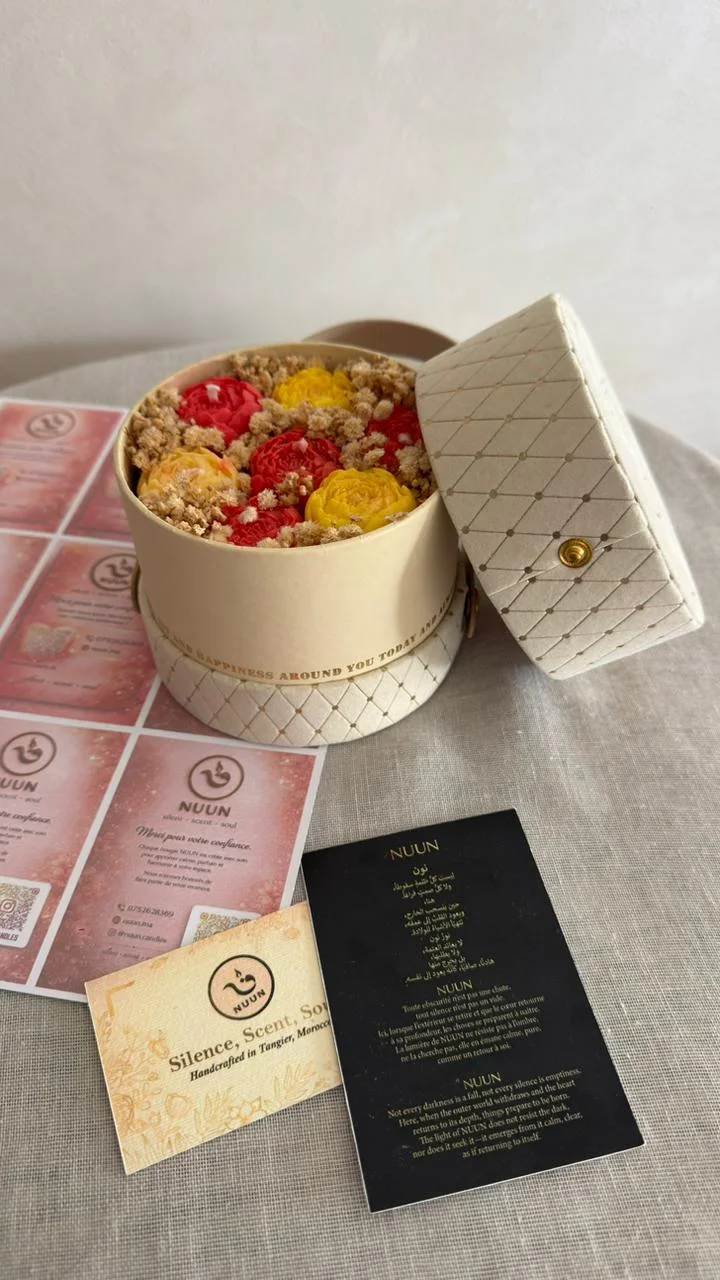 Coffret Box Ronde NUUN — Bouquet de Cire