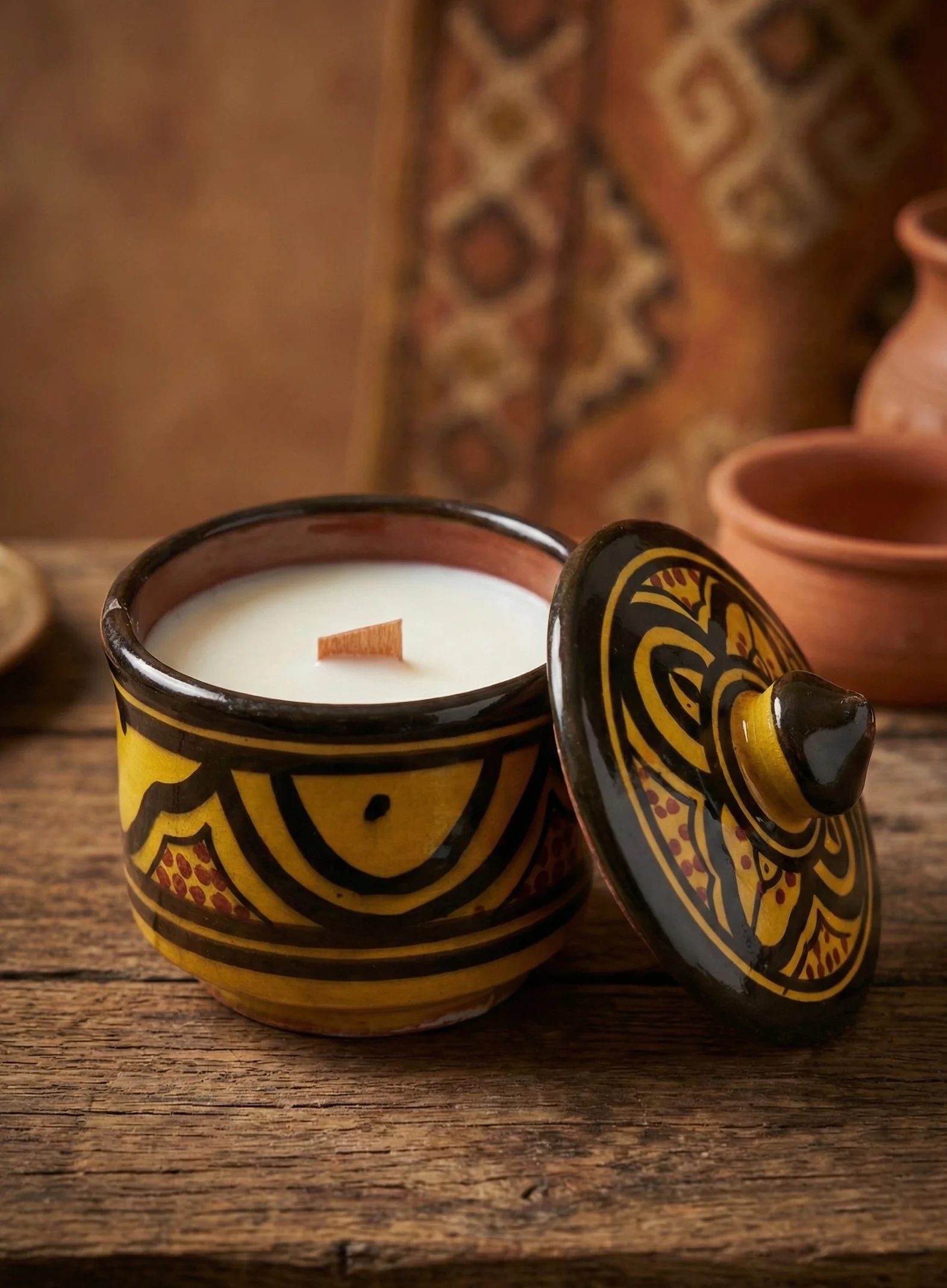 Le Pot Tribal – Jaune Safran