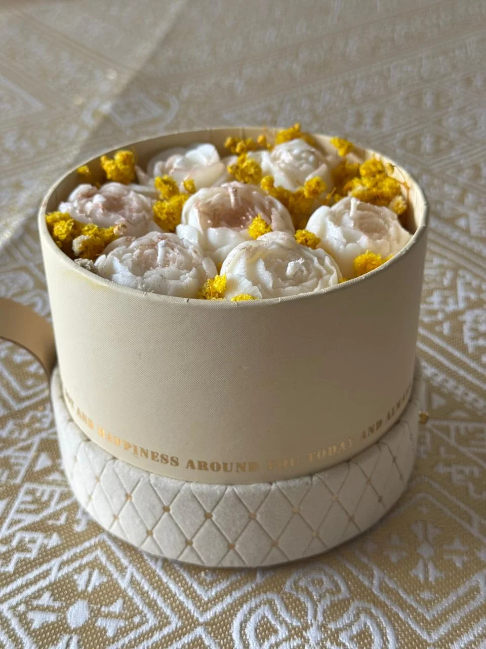 Coffret Box Ronde NUUN — Bouquet de Cire