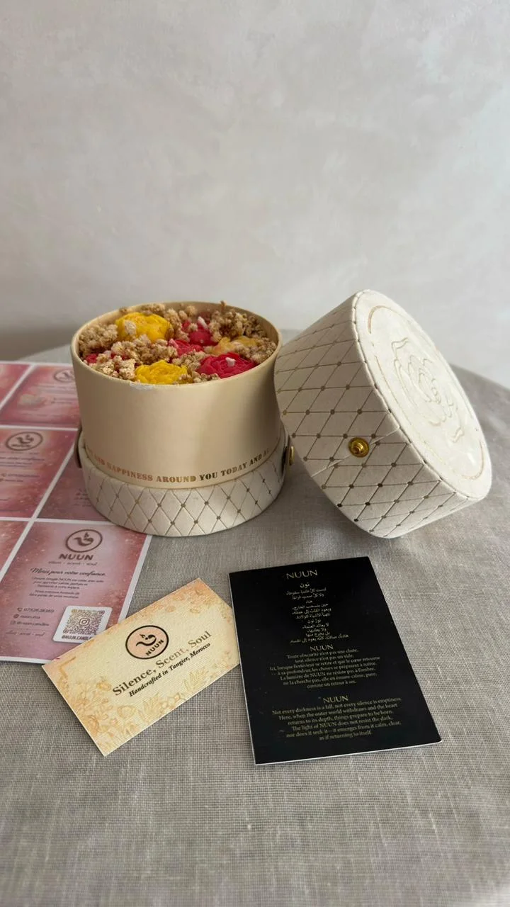 Coffret Box Ronde NUUN — Bouquet de Cire