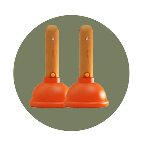 مصباح ليد ليلي على شكل مكبس مرحاض