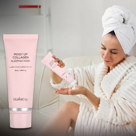قناع النوم بالكولاجين لترطيب وتفتيح البشرة أثناء النوم 🧴 الحجم: 50 مل (1.69 أوقية