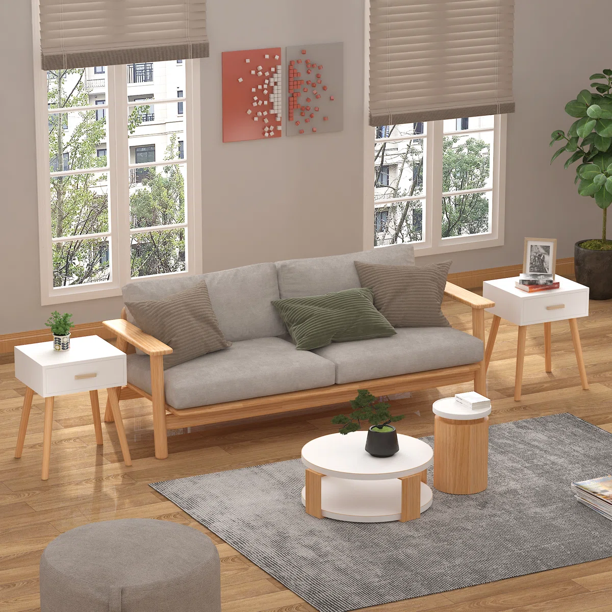 lot de 2 Tables de chevets