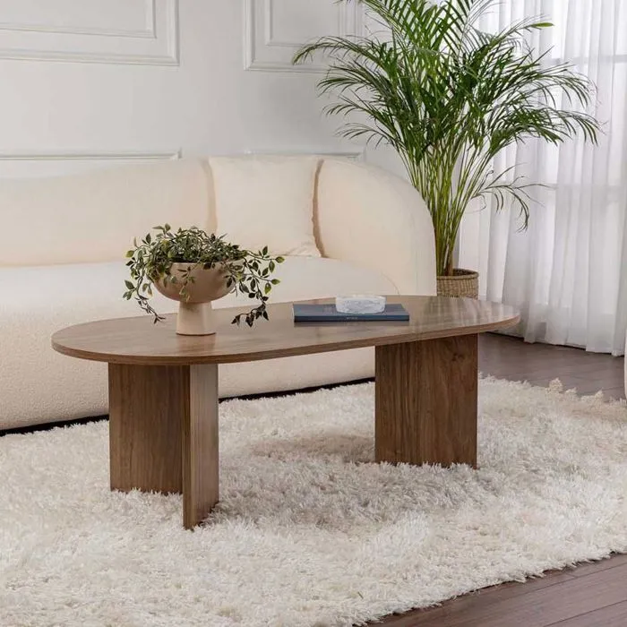 Table basse ovale