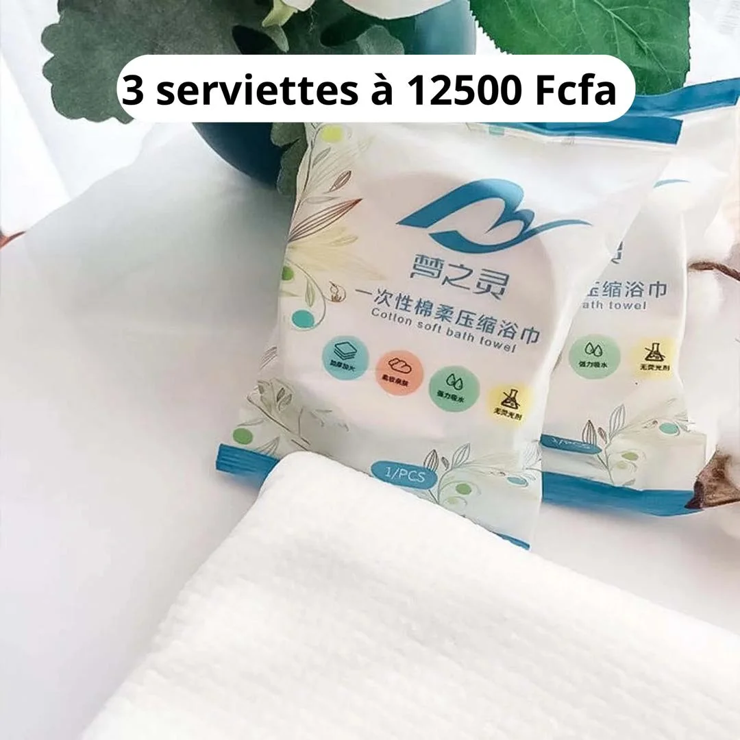 3 Serviettes compresser