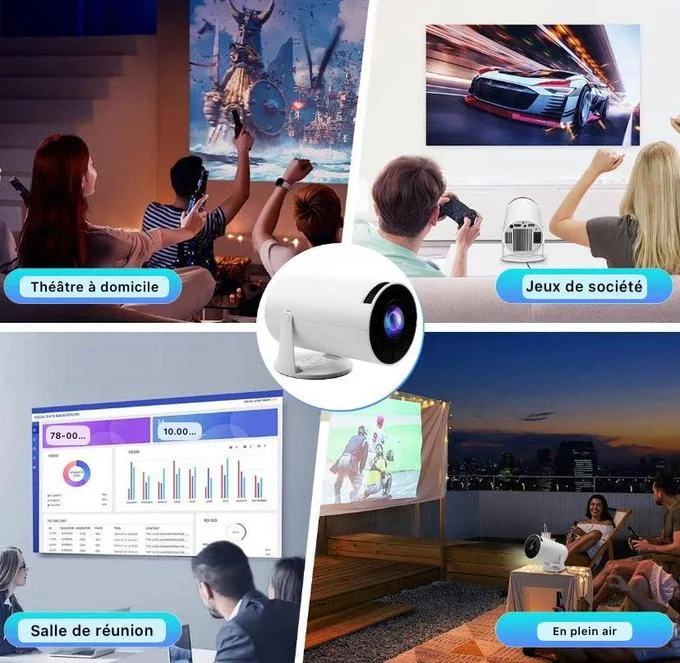 Projecteur HY300 portable, 4K