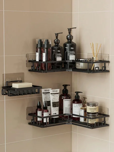 (11 قطعة) لتنظيم الحمام. طاقم عصري مصنوع من الفولاذ المقاوم للصدأ