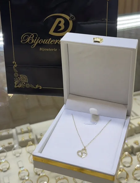 Collier coeur en or