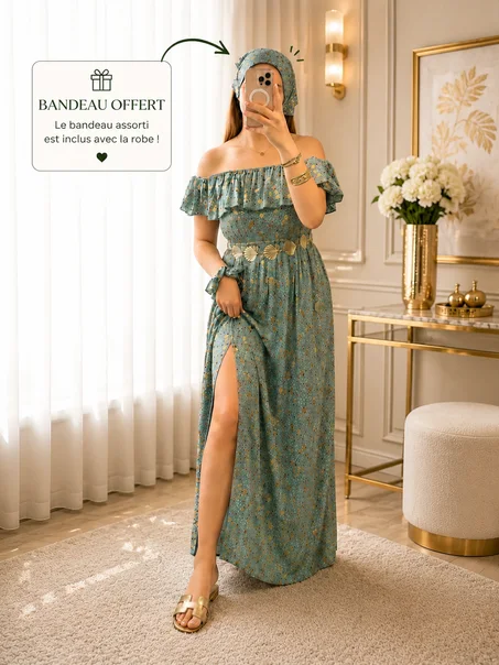 ✨ Robe Nélya – Trésor Marin ✨