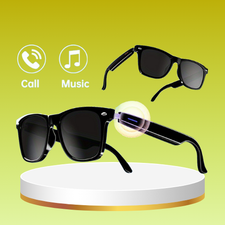 نظارات ذكية شمسية صوتية لاسلكية بتقنية البلوتوث