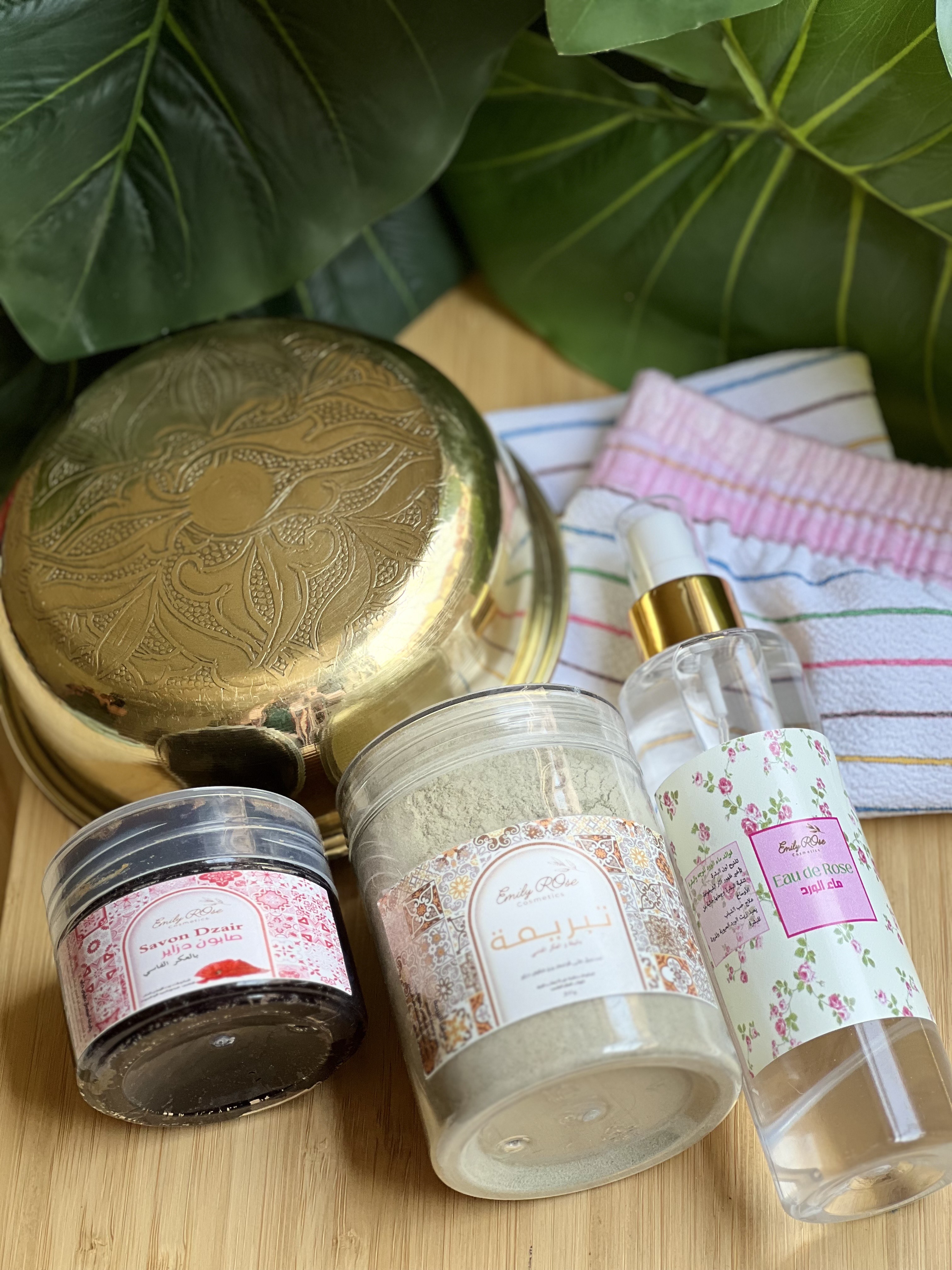 Pack hammam avec tassa en cuivre