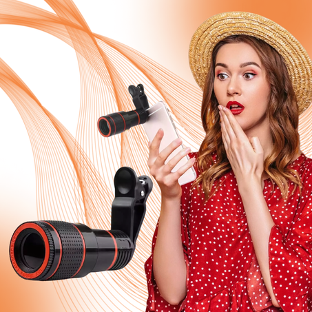 عدسة تلسكوب للهاتف