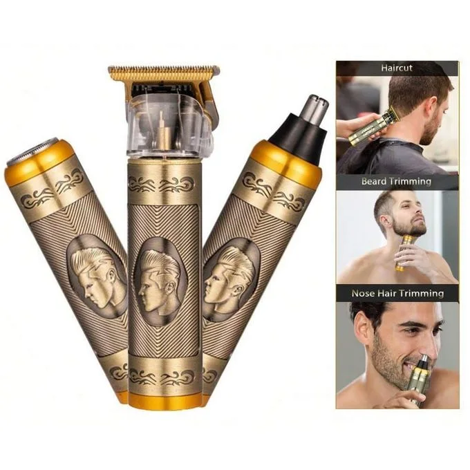 Pro Barber Hair & Beard Clipper – ماكينة حلاقة احترافية للشعر واللحية 3 في 1