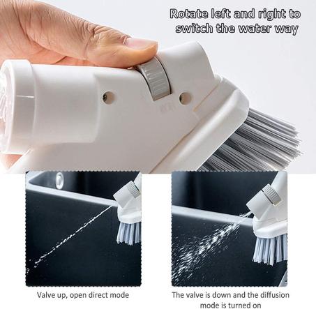 فرشاة تنظيف بخاخ الماء متعددة الوظائف
