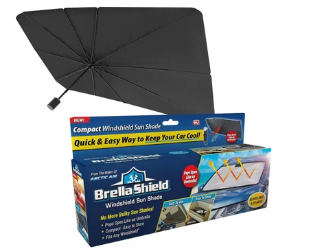 مظلة شمسية داخلية قابلة للطي للزجاج الأمام