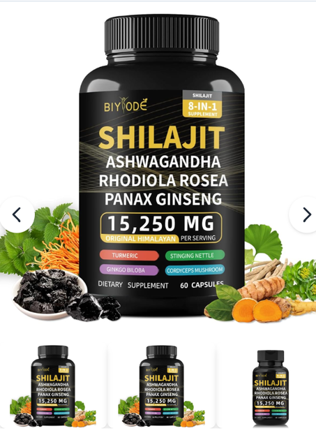 8 in 1 Shilajit capsules