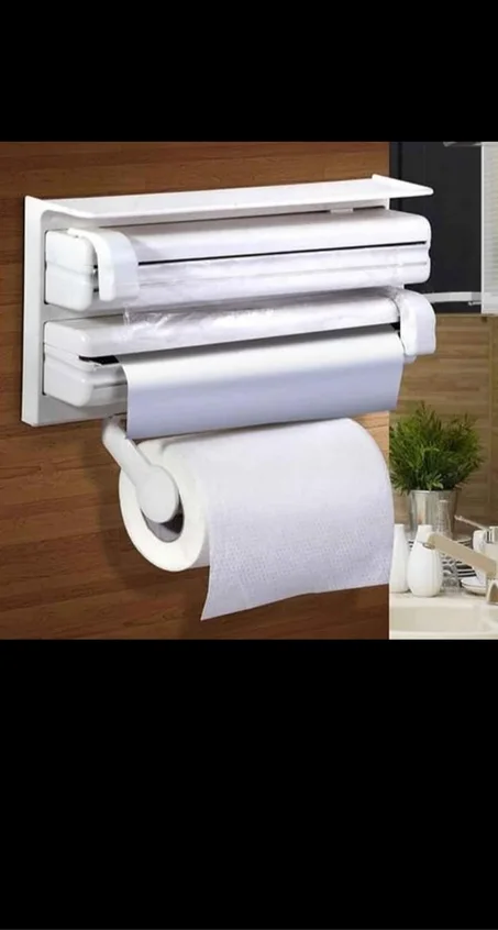 porte rouleau de cuisine 3en 1