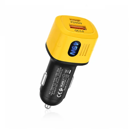 شاحن سيارة سريع GFUZ CR-111 45W مع كابل 3 في 1
