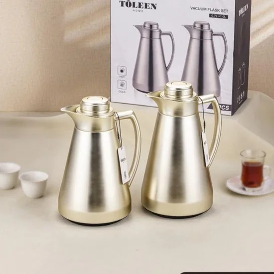 Set Thermos Élégance Gold – 2 Pièces