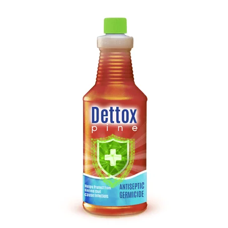 مطهر و قاتل للبكتريا برائحة الديتول _ Dettox Pine