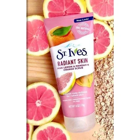 منظف على هيئه كريم _ St Ives Radiant Skin Pink Lemon& Mandarin Orange Scrub