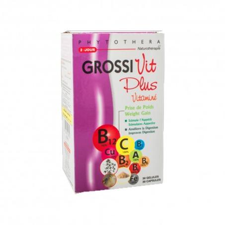 Phytothera Grossivit Plus Vitaminé, 45 Gélules