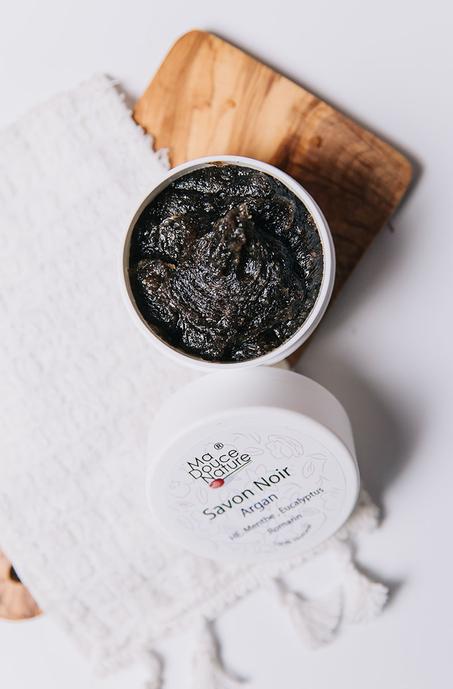 Ma Douce Nature Savon Noir Argan et Huiles Essentielles, 200G