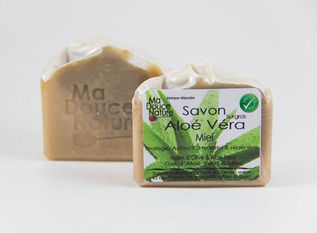Ma douce nature Savon Surgras Aloé Véra Miel, 100G