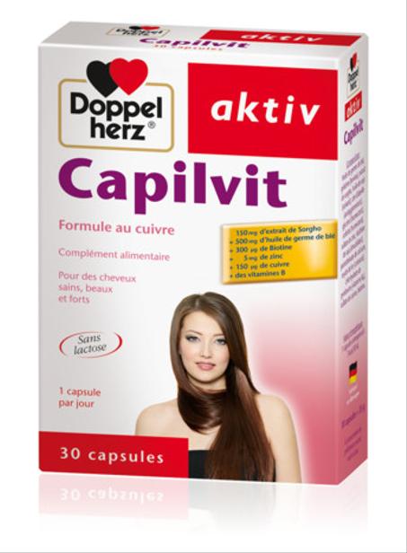 AKTIV Capilvit Complément Alimentaire Pour Cheveux, 30 Comprimés