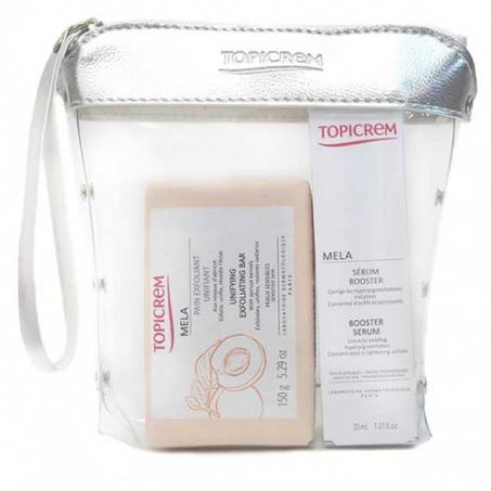 Coffret TOPICREM Sérum Booster et Pain MELA Exfoliant Unifiant