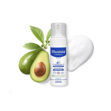 Mustela Shampoing Mousse Nourrissant Croute de Lait, 150ML