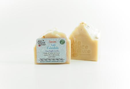 Ma douce nature Savon Peau de Bébé Lait Calendula, 100G