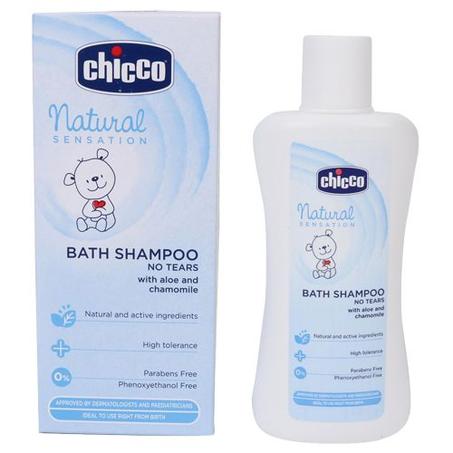 Chicco Shampoo - No Tears, Natural Sensation, 200ML