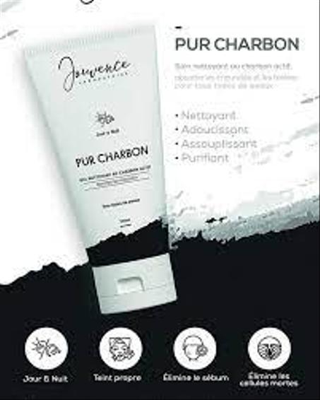 Jouvence Pur Charbon  Gel Nettoyant, 200ML