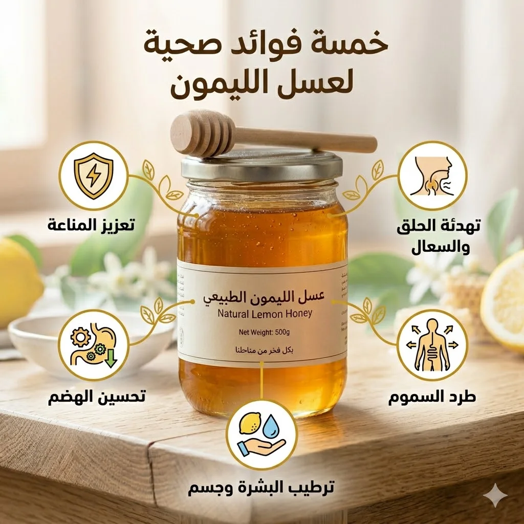 عسل الليمون الطبيعي
