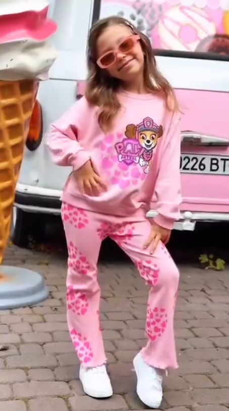 🌸 طقم بناتي موديل 2026 🌸Paw rose