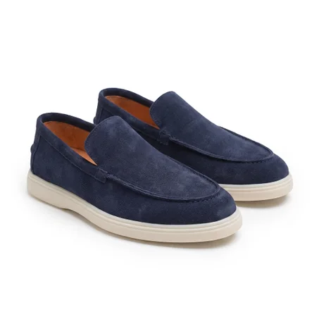 Mocassin YAN Daim Bleu Nuit