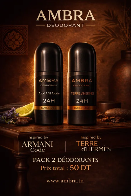 Pack 2 dédorants ROLL-ON - Armani code & Terre d'hermes