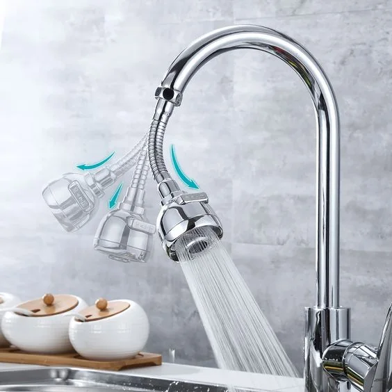 360° rotating pressurized water outlet