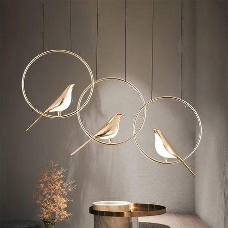 Lustre en Cristal D’Oiseaux