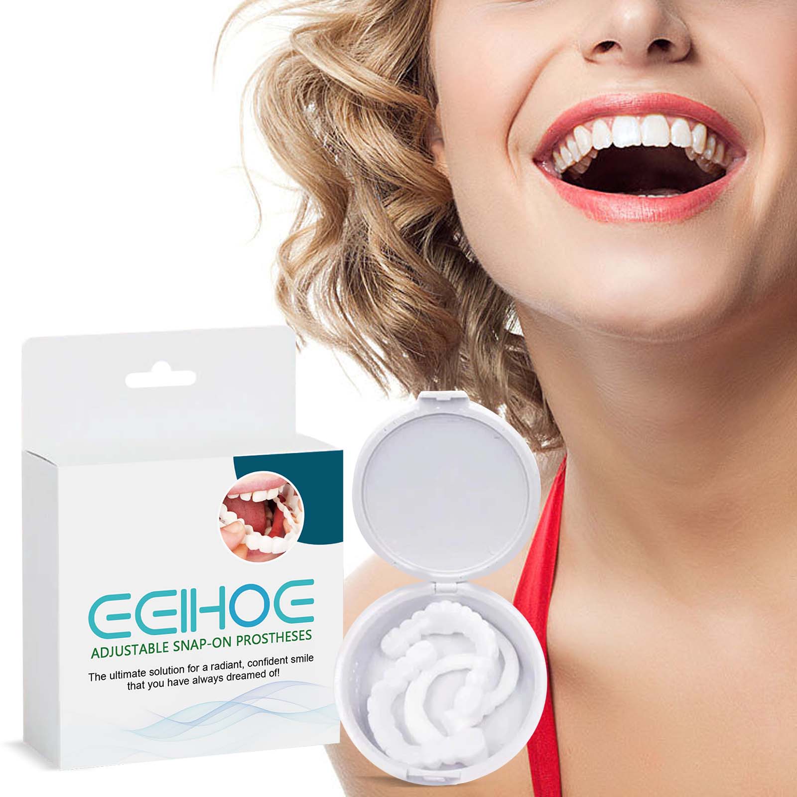 Snap-On Smile طقم أسنان قابل لتعديل
