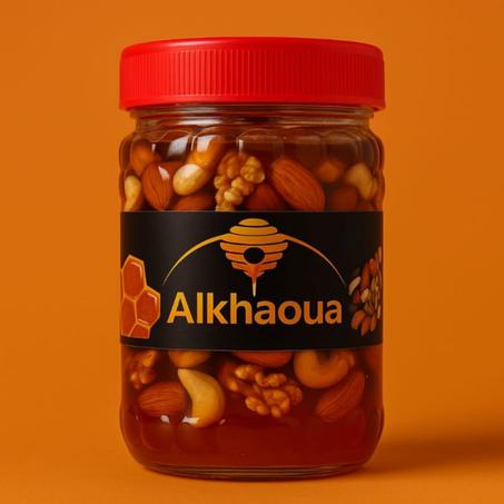 عسل الليمون مع الفواكه الجافة