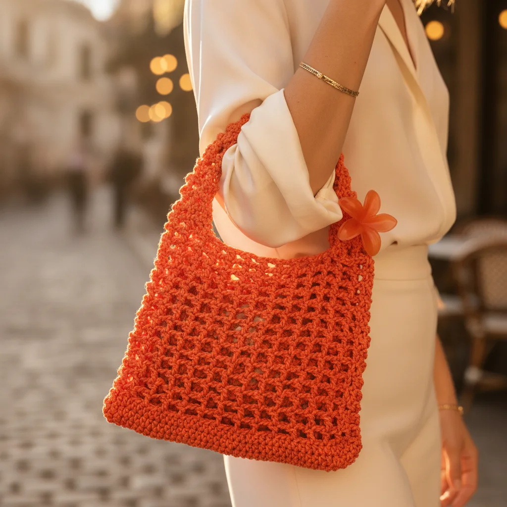 Crochet Mini Tote Bag