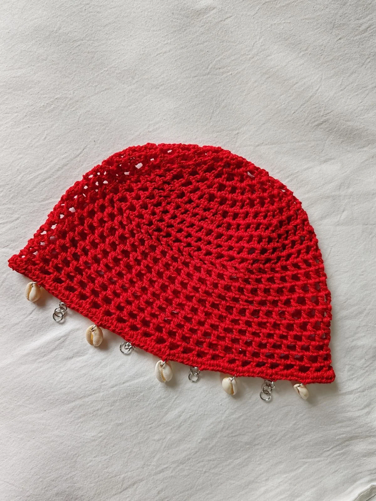 Handmade Crochet Bandana – Coastal Shell Edition