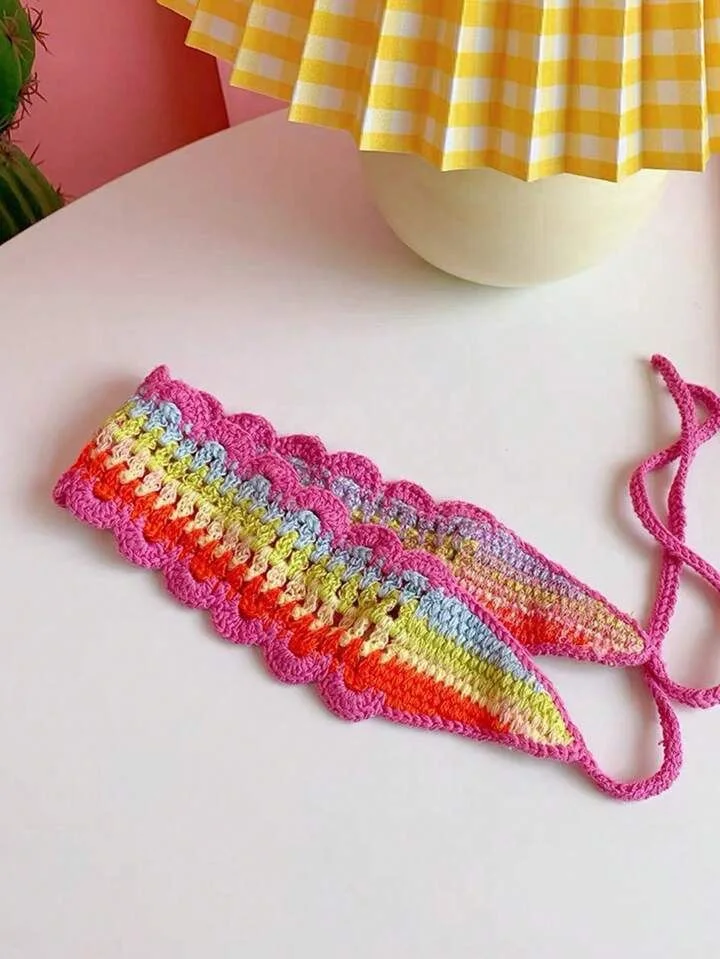 Handmade Crochet Daisy Headband 🌼