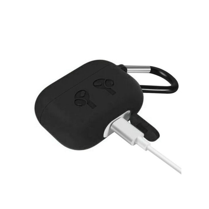 Coque protection en silicone pour Airpods Pro 3 pochette Noir