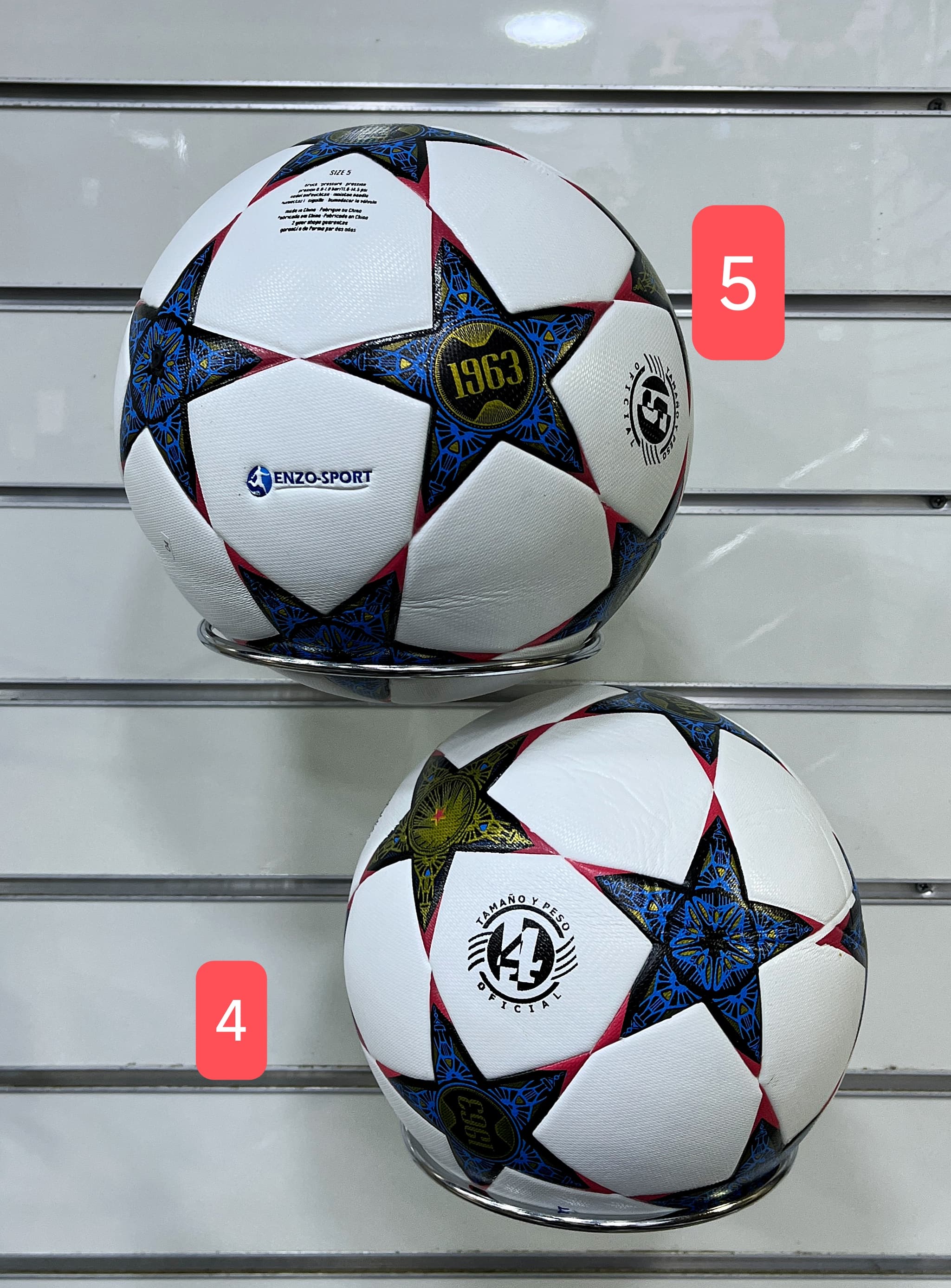 Ballon champions League taille 4 et 5